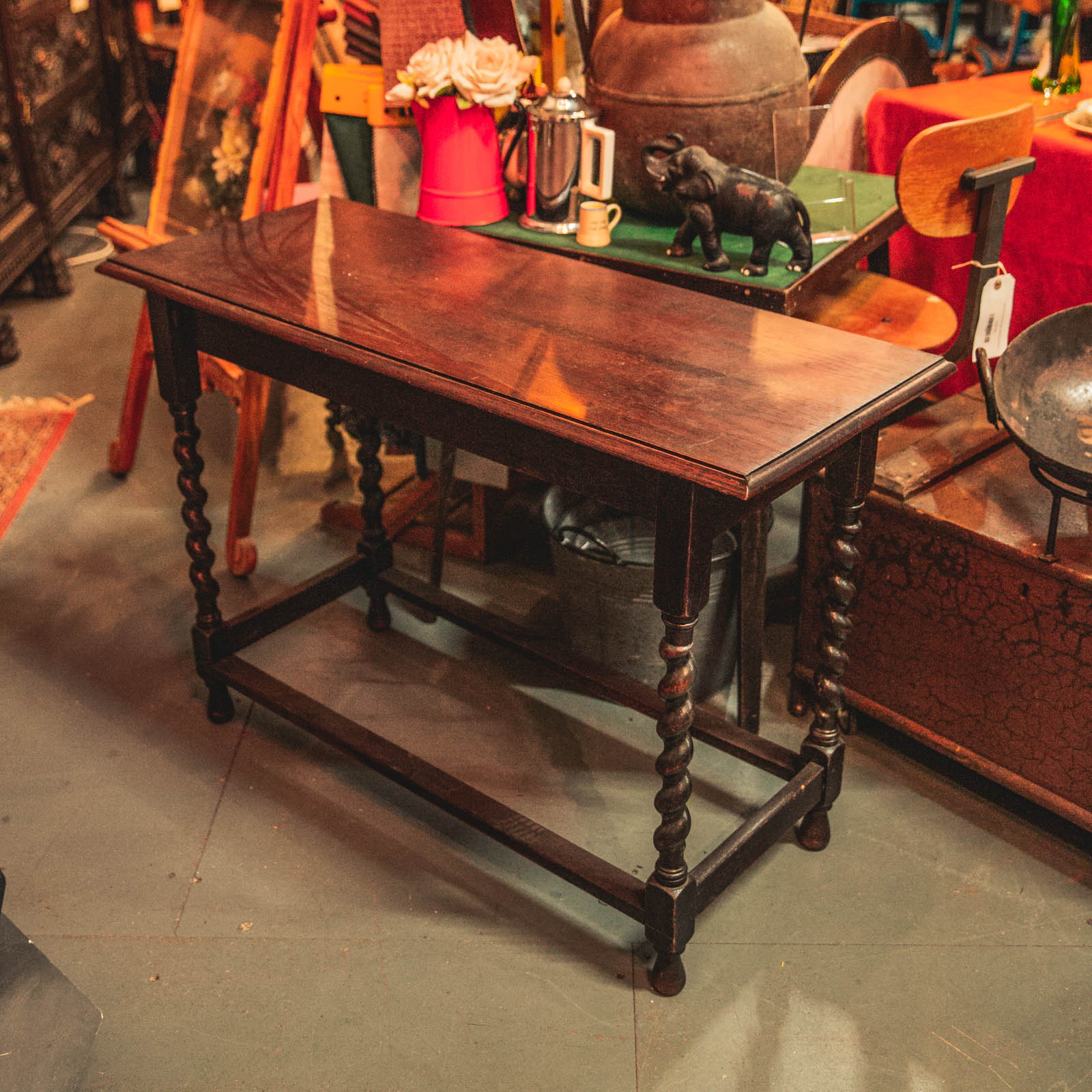 Oak Barley Twist Leg Table