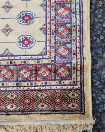 Gold-ground Cashmere Bokhara Rug [FS27]