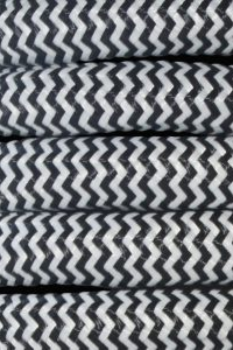 Fabric Covered 3 Core Flex - Herringbone (Price Per Metre)