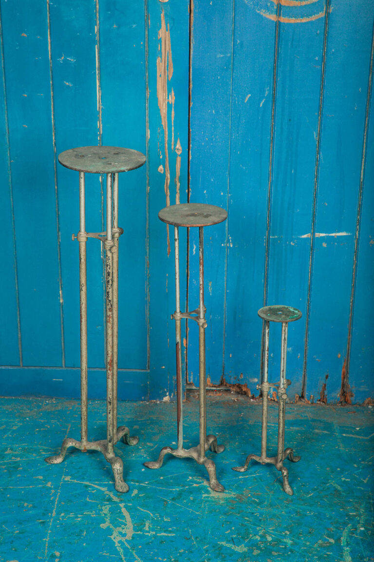 Set of 3 Adjustable Brass Shop Displays