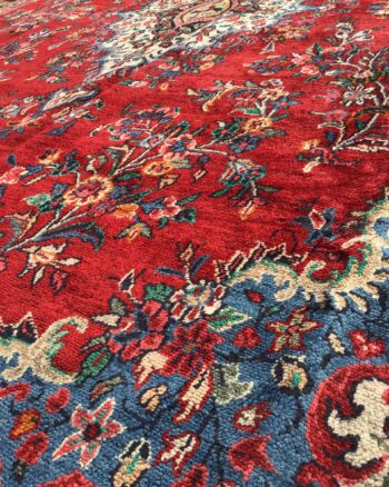 Rich Red-ground Full-pile Sarouk Persian Rug [FS09]