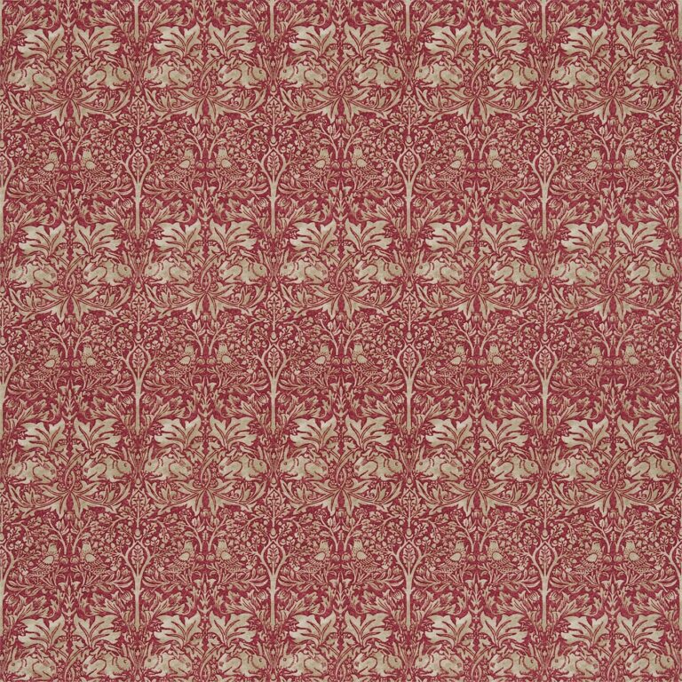 Brer Rabbit (Red/Hemp) Morris & Co Fabric