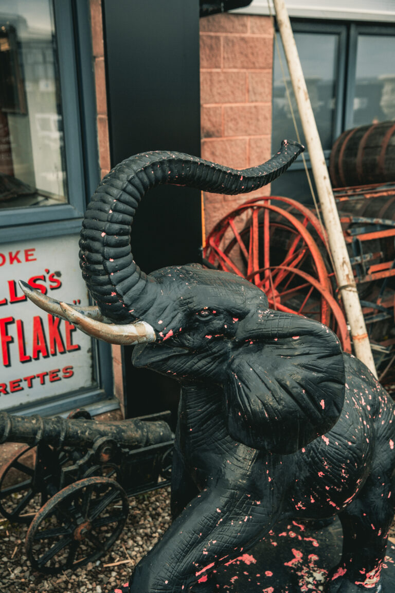 Pair of Cast Iron Elephants