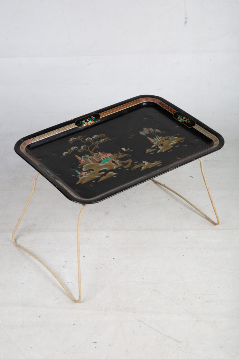 Mid Century Oriental Folding Tray Table