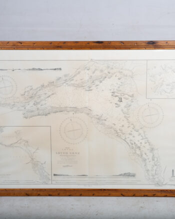 AW018 Framed Lough Erne Map