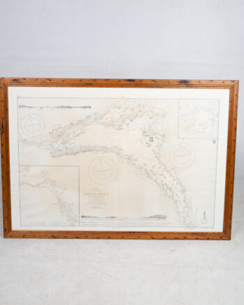 AW018 Framed Lough Erne Map