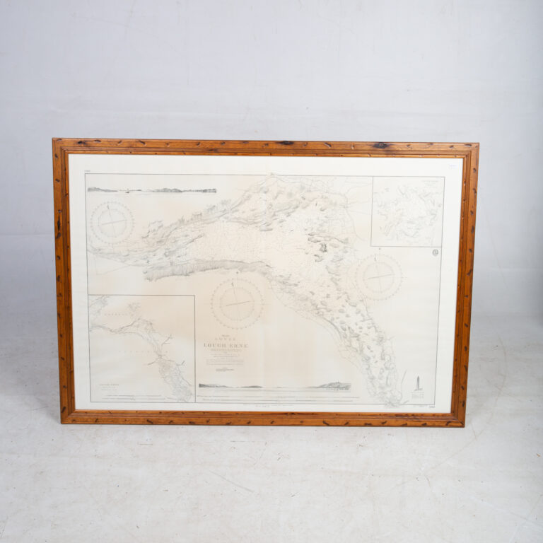 AW018 Framed Lough Erne Map