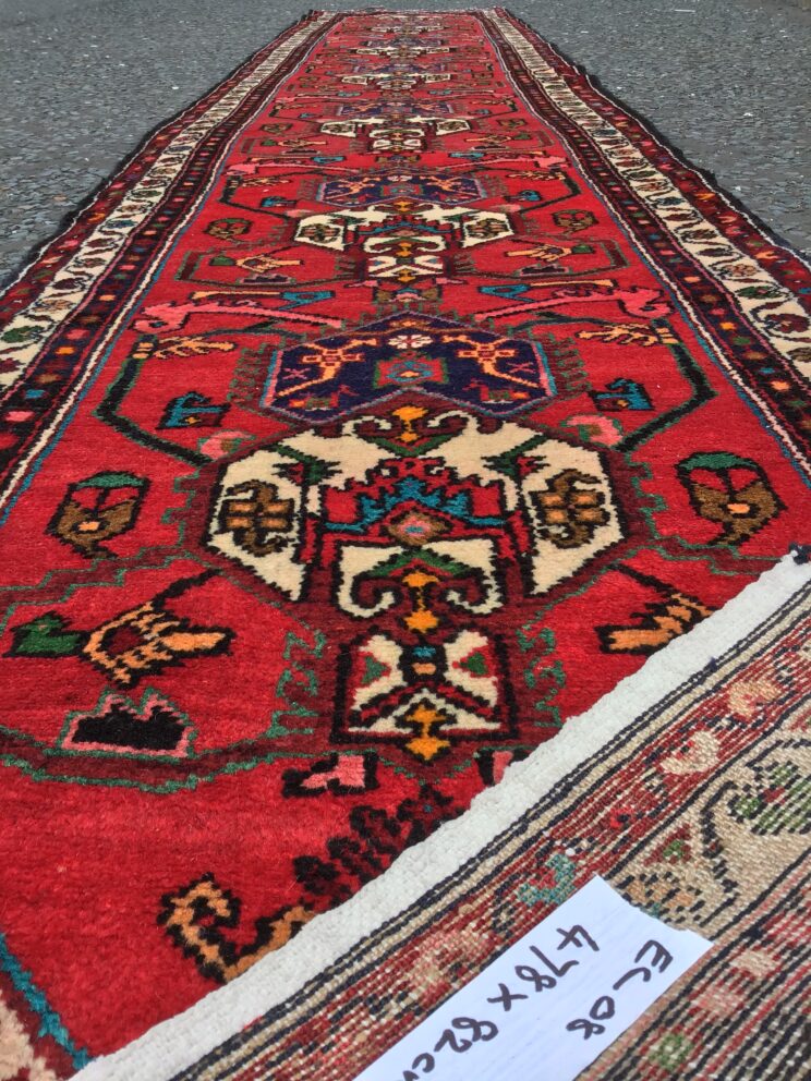 Long Handwoven Persian Hamadan Runner [EC08]