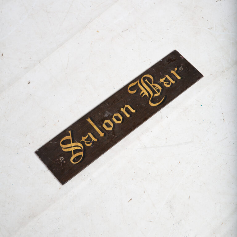 Hand-painted Saloon Bar Sign