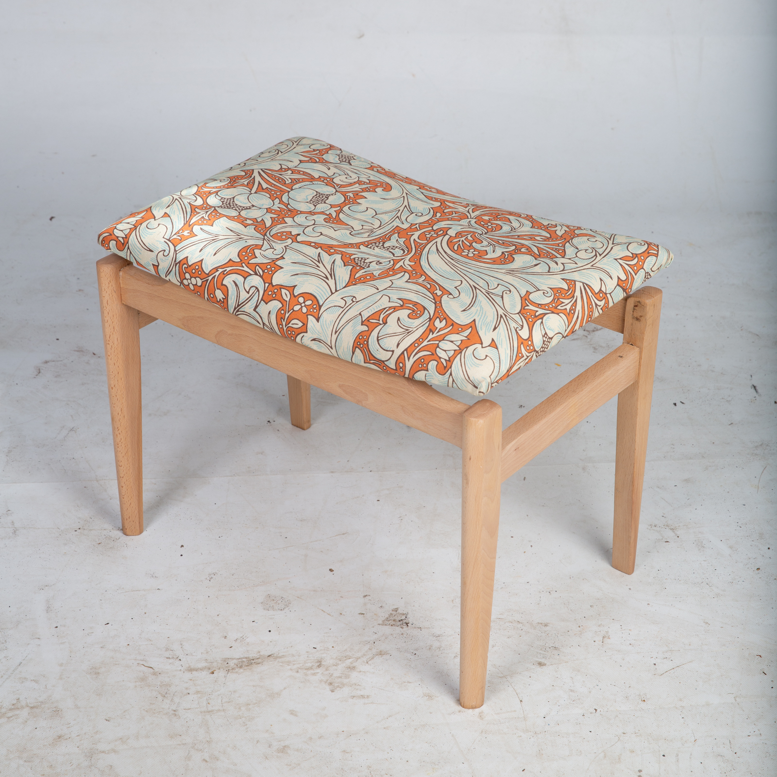 William Morris Upholstered Stool