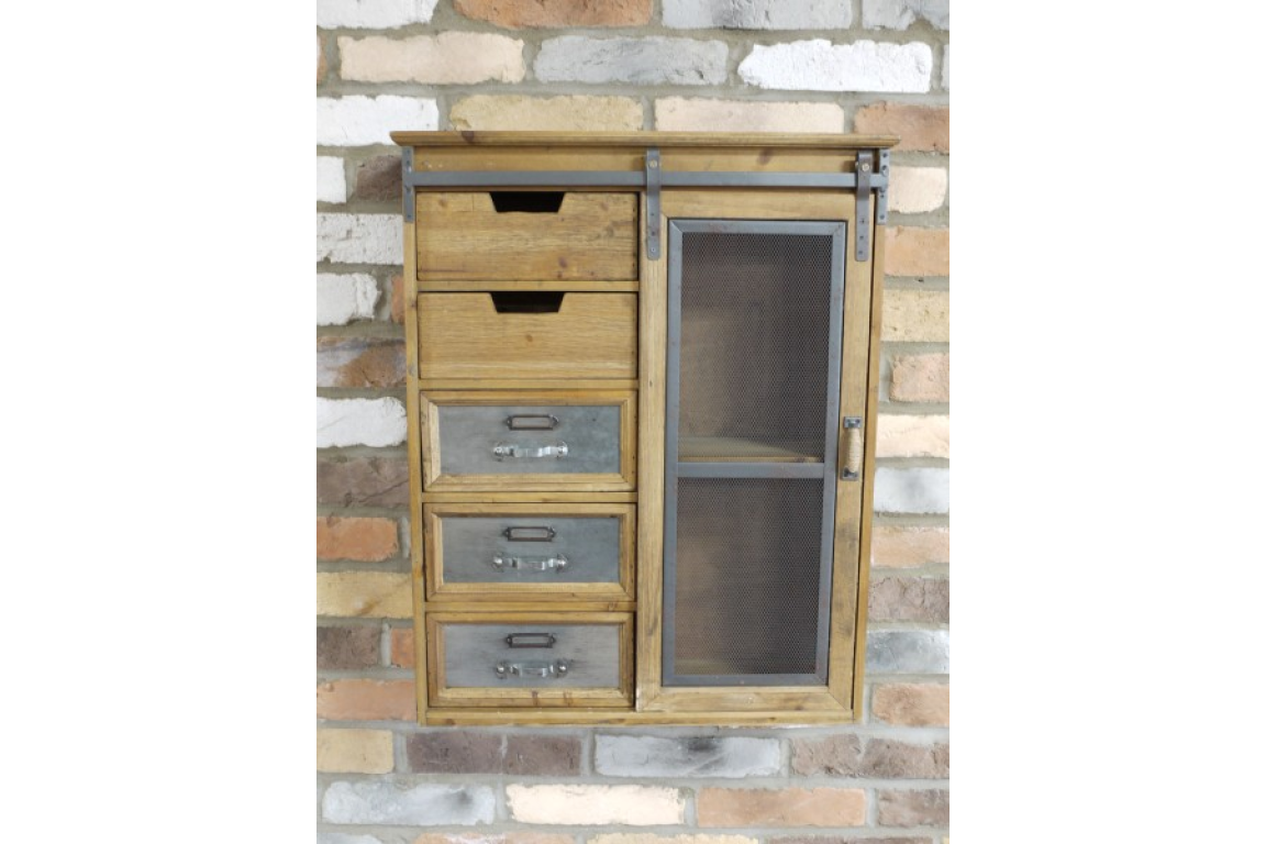 Rustic Industrial Wall Unit