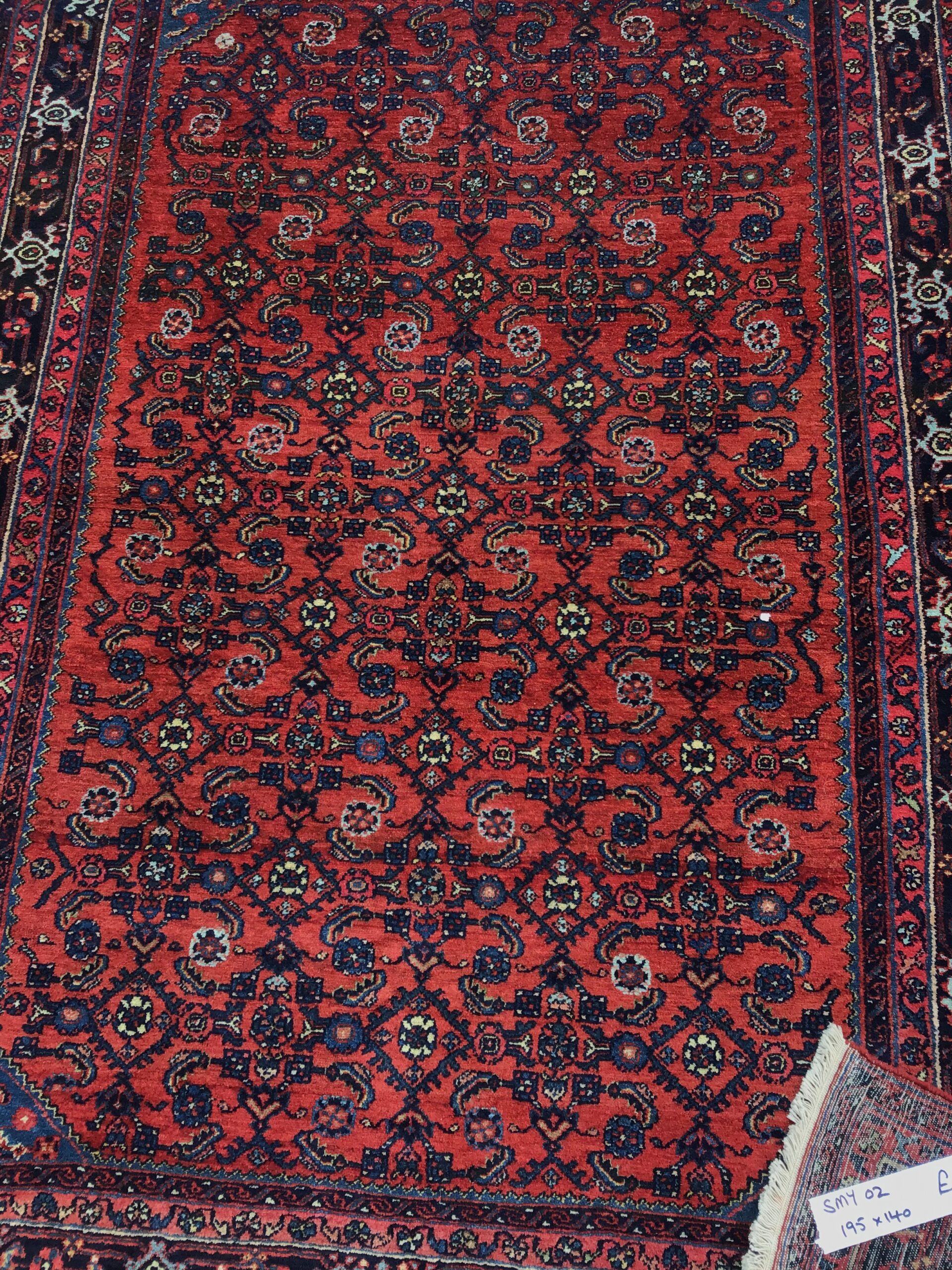 Finewoven Red-ground Persian Rug [SMY02] - On The Square Emporium
