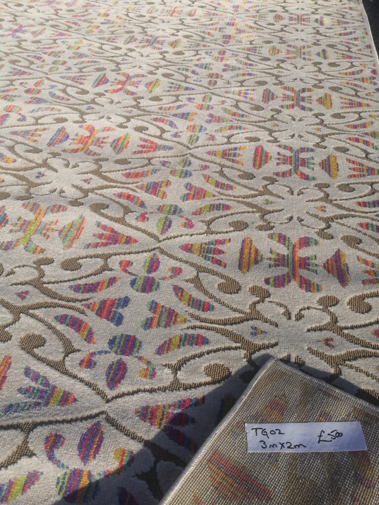 Colourful Ivory-ground Designer Rug [TG02]