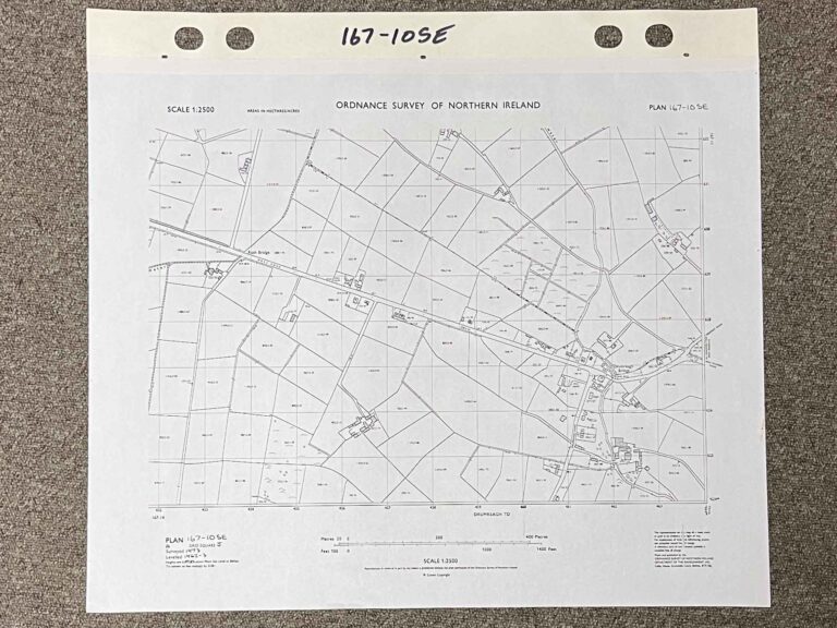 Vintage 1973 Ordnance Survey Map of Drumreagh