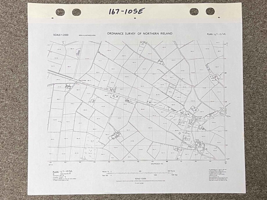 1973 ordnance survey map of drumreagh