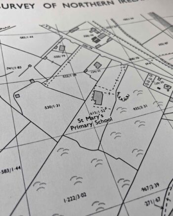 Vintage 1974 Ordnance Survey Map of Drumaconnell East