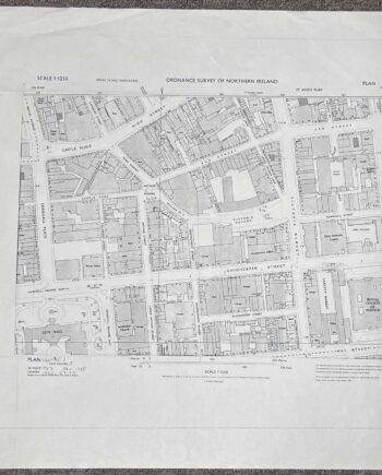 1965 ordnance survey map of Belfast city centre