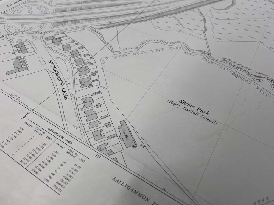 1970 ordnance survey map of balmoral and boucher road