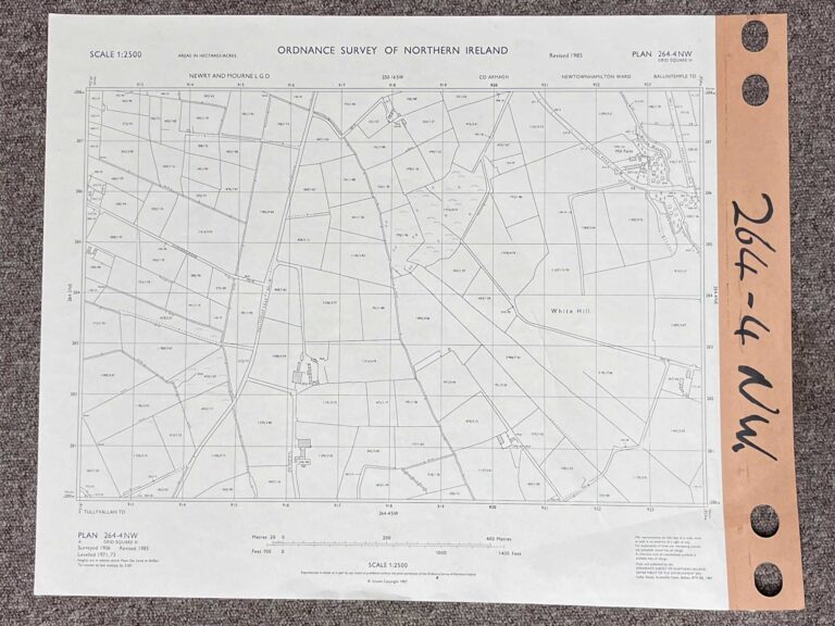 Vintage 1985 Ordnance Survey Map of Newtownhamilton