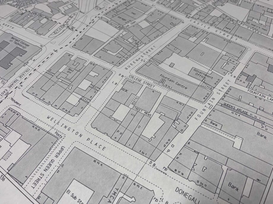 ordnance survey map of belfast city centre