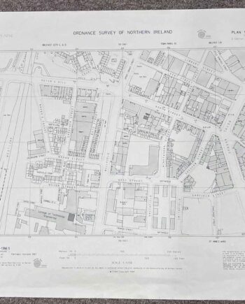 vintage ordnance survey map of belfast