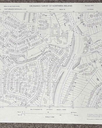 Vintage 1979 Ordnance Survey Map of Newtownbreda