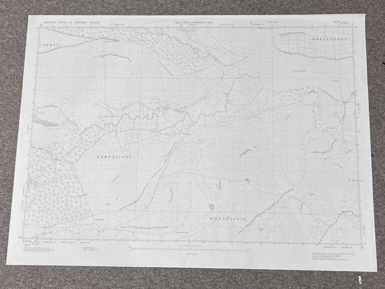 Vintage 1966 Ordnance Survey Map of Fermanagh