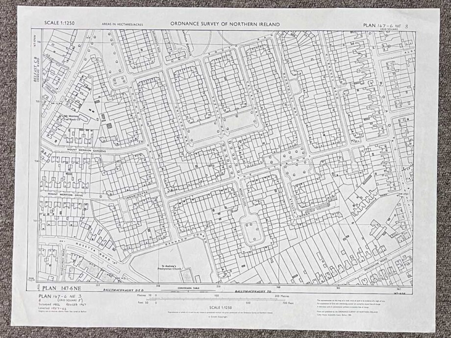 143930 Ordnance Survey Map Castlereagh