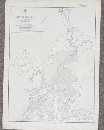 Vintage Map of River Fergus