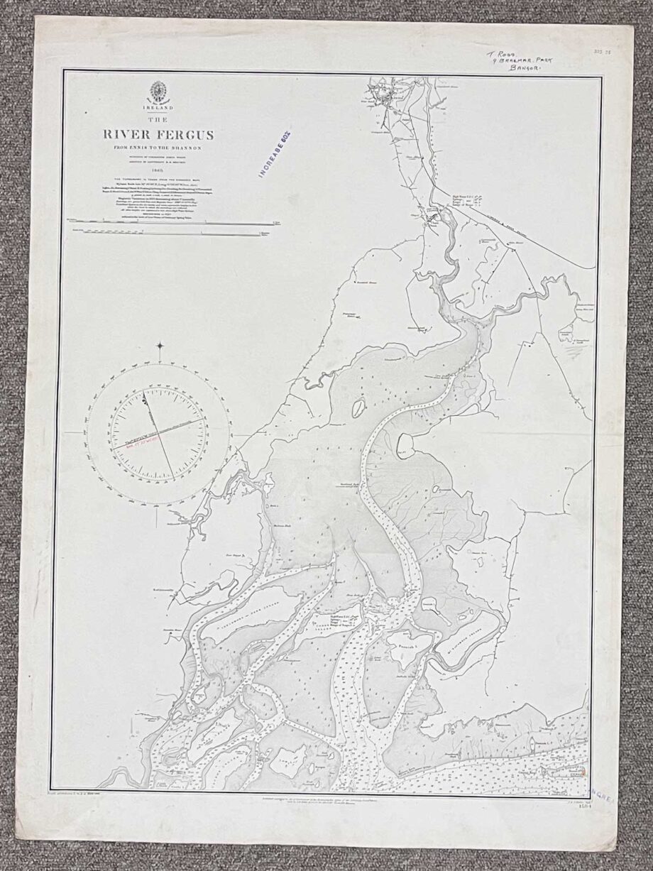 Vintage Map of River Fergus