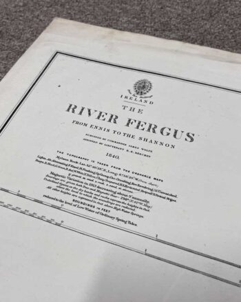 Vintage Map of River Fergus