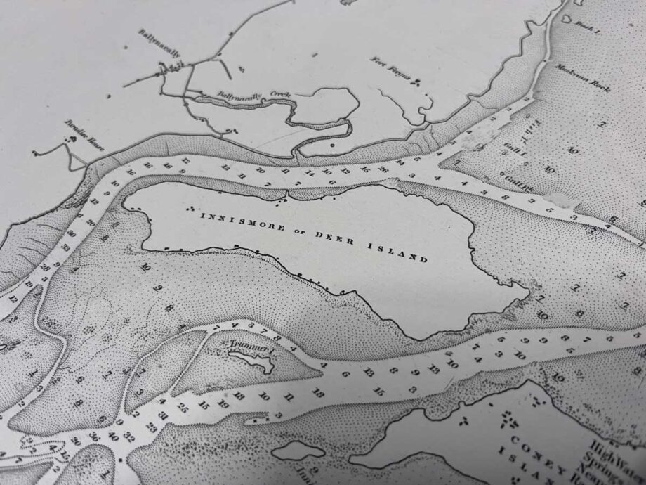 Vintage Map of River Fergus