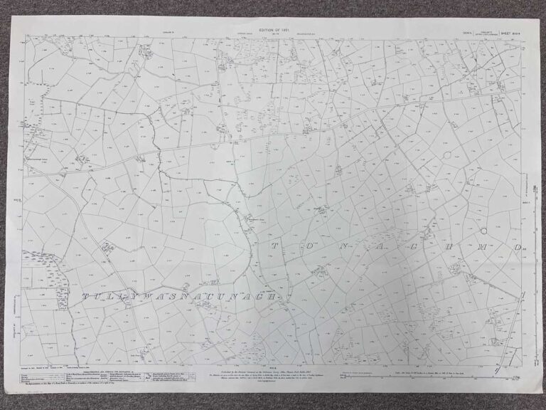 Vintage Ordnance Survey Map of Ballynahinch