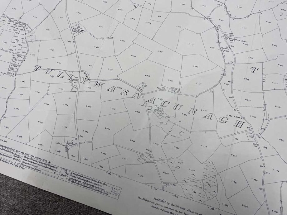 ordnance survey map of ballynahinch