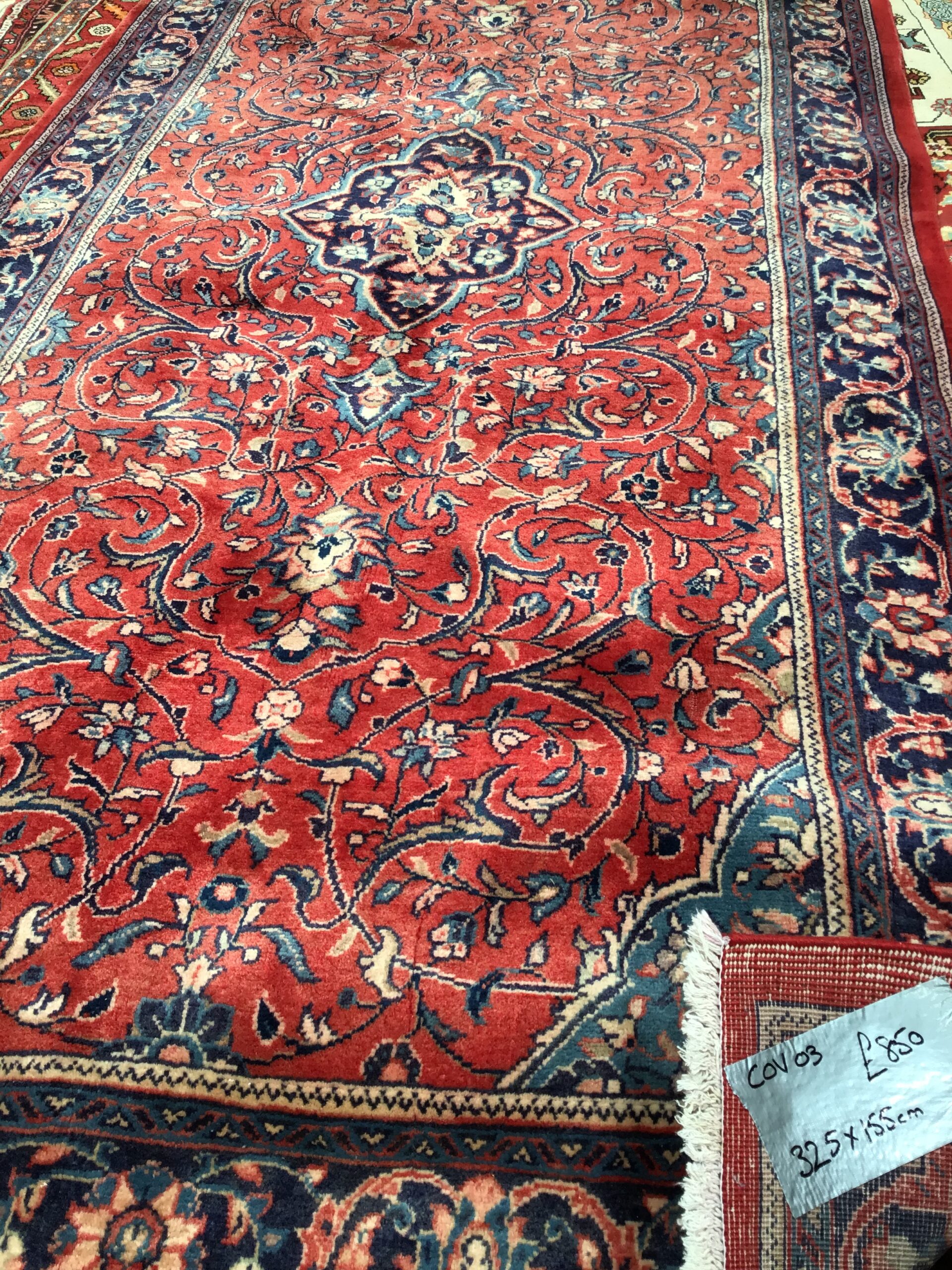 Red-ground Persian Hamadan Rug [COV03]