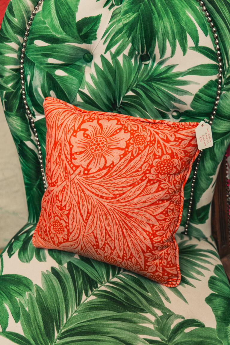 Orange William Morris Cushion
