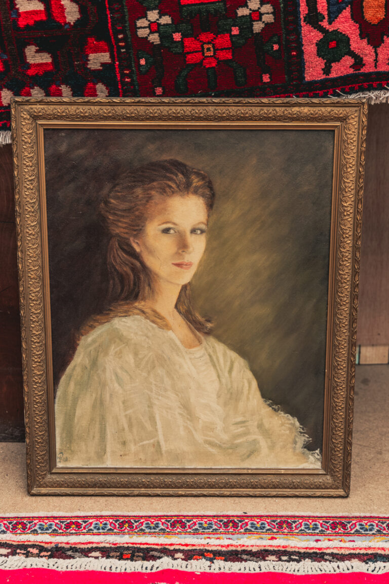 AW028 Oil on Canvas of a Lady