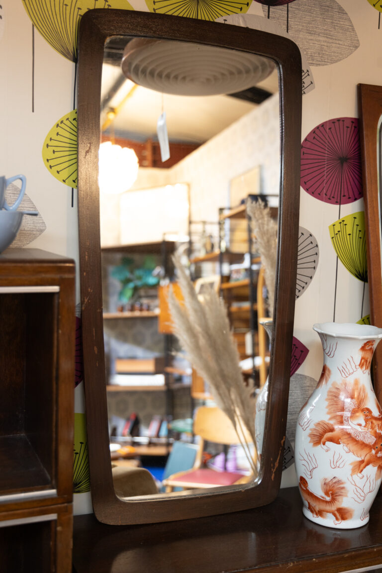 MR002 Mid Century Teak Mirror