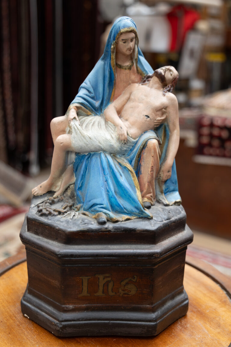 Victorian Ceramic Pietà Statue