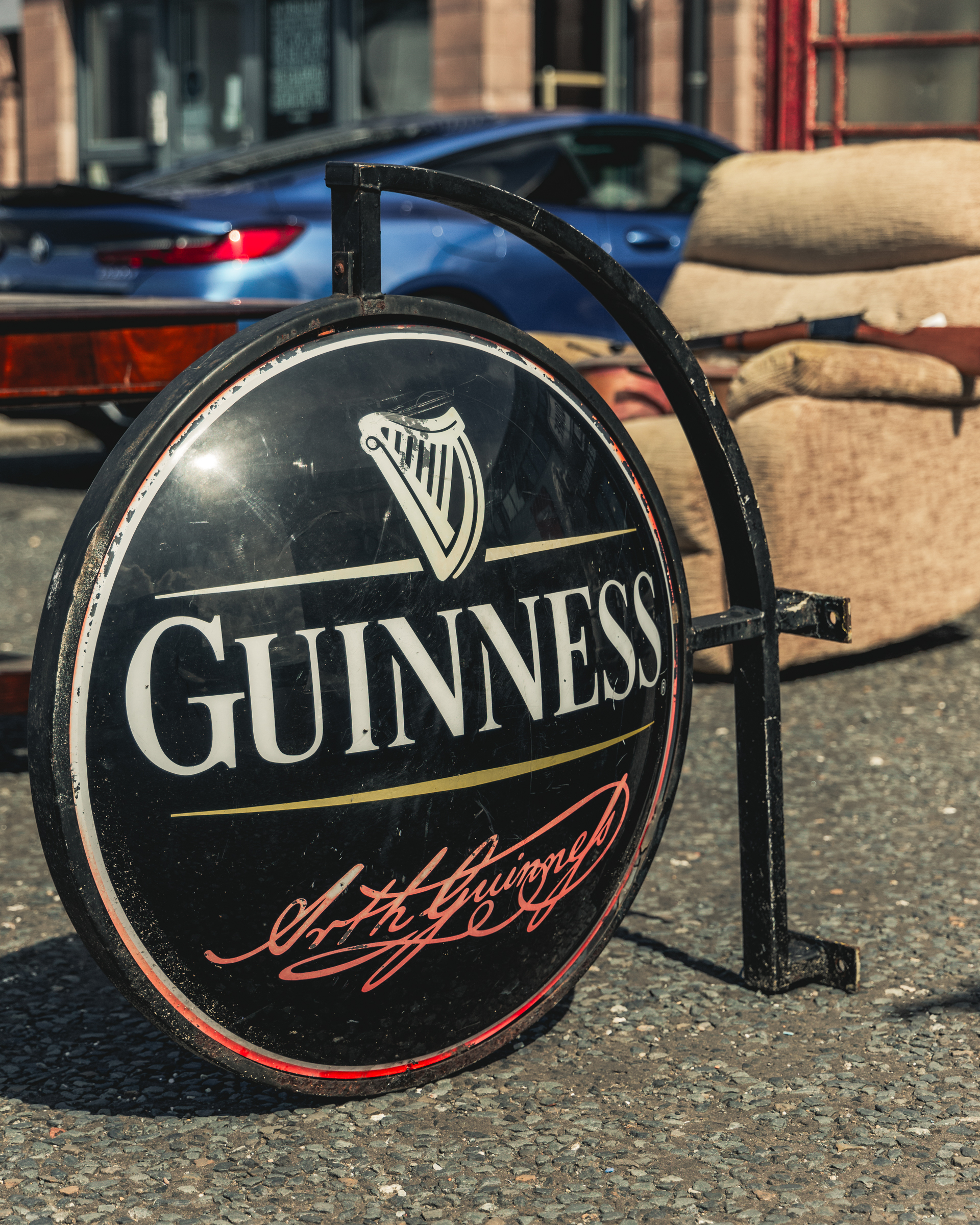 Large Guinness Double-sided Sign [w362]