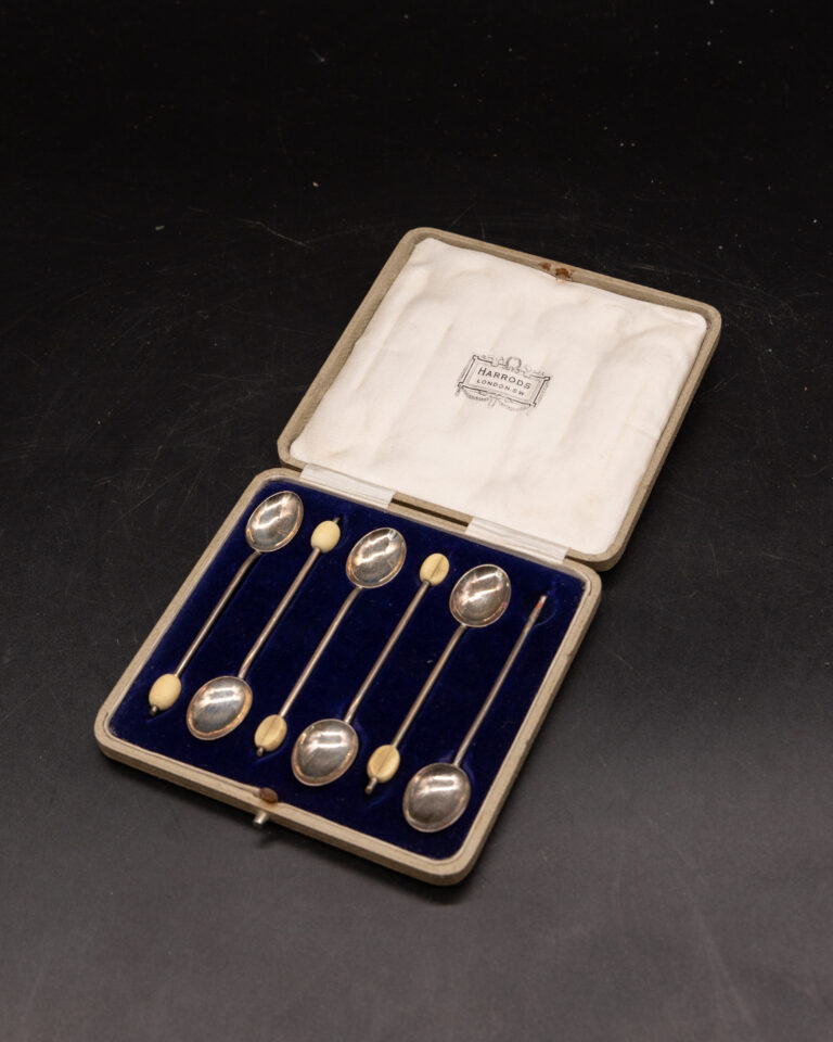SC013 Set of Harrods Silver Coffee Spoons