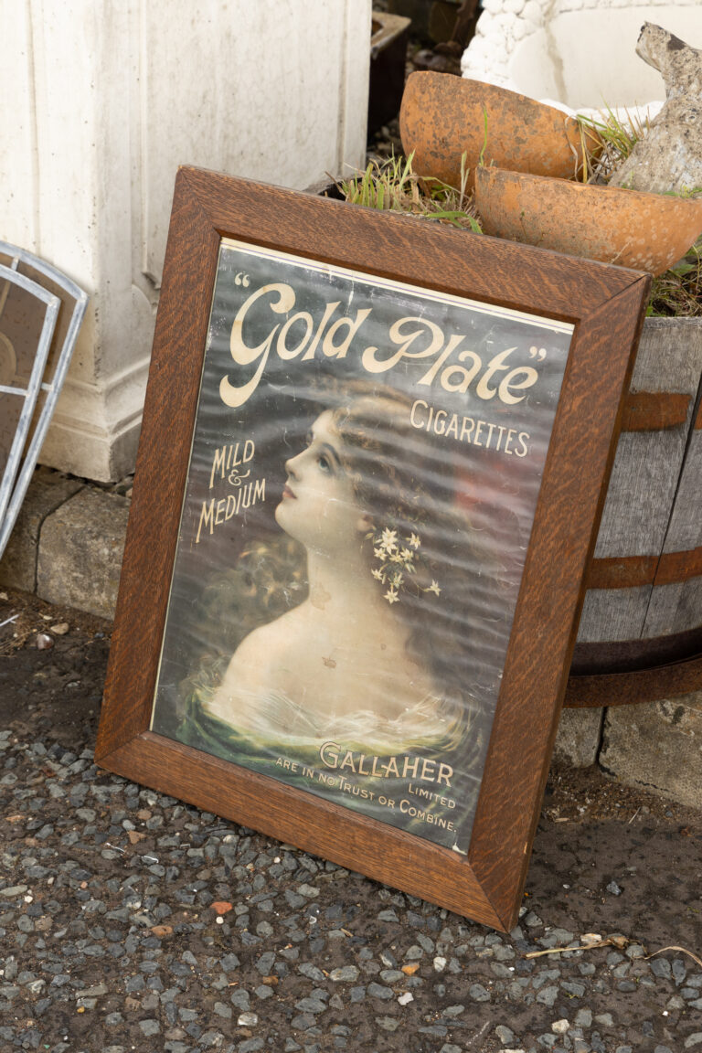 Gallaher Gold Plate Framed Advert [w705]