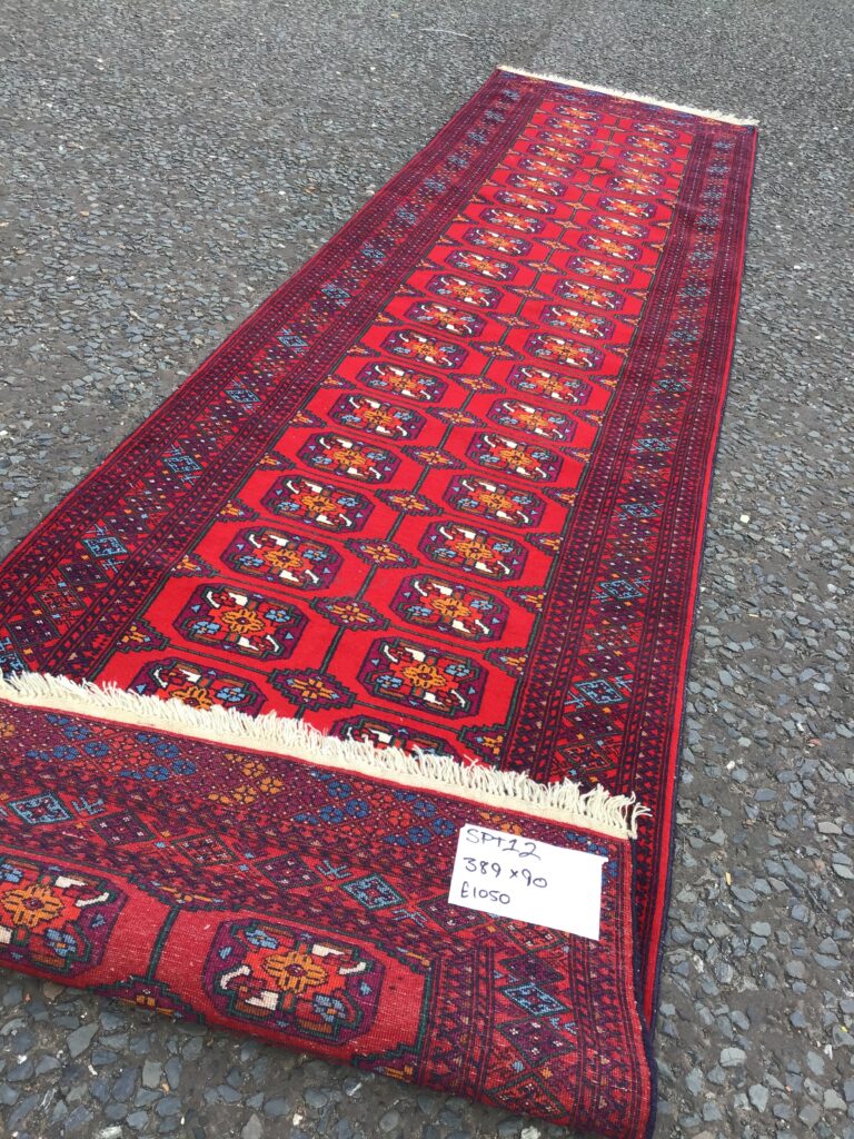 Very Fine Rich Red Ground Woven Afgnan Runner (SPT12)