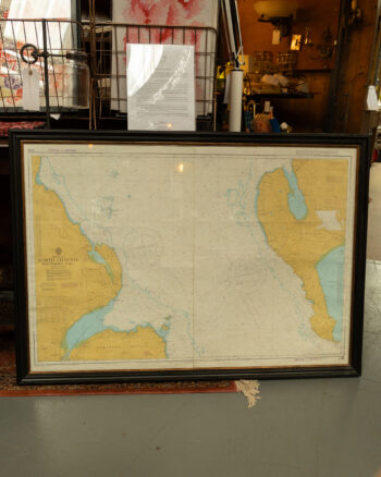 AW031 Framed Map of the North Channel
