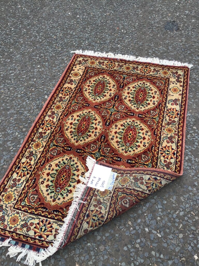 Salmon Ground Full Pile Afghan Rug (SPT8)