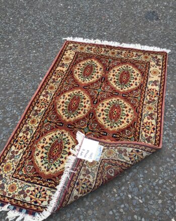 Salmon Ground Full Pile Afghan Rug (SPT8)