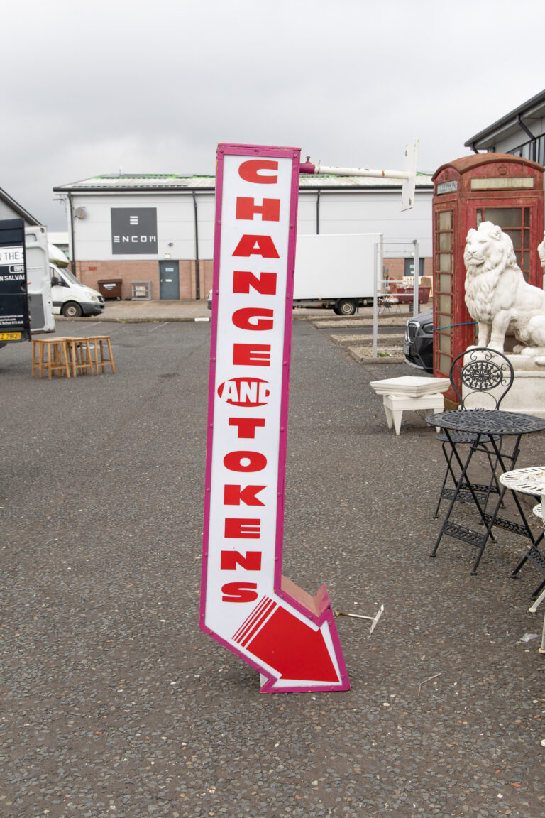Change & Tokens Sign From Barry's Portrush