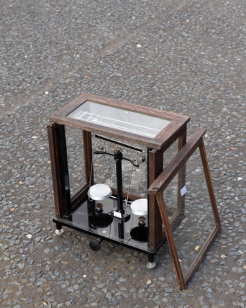 Laboratory Scales in Glass Case