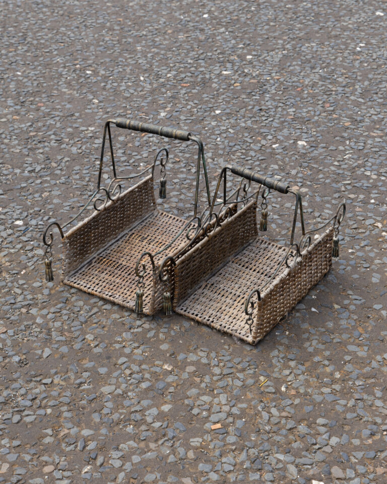 LG009 Pair of Wicker Firewood Baskets