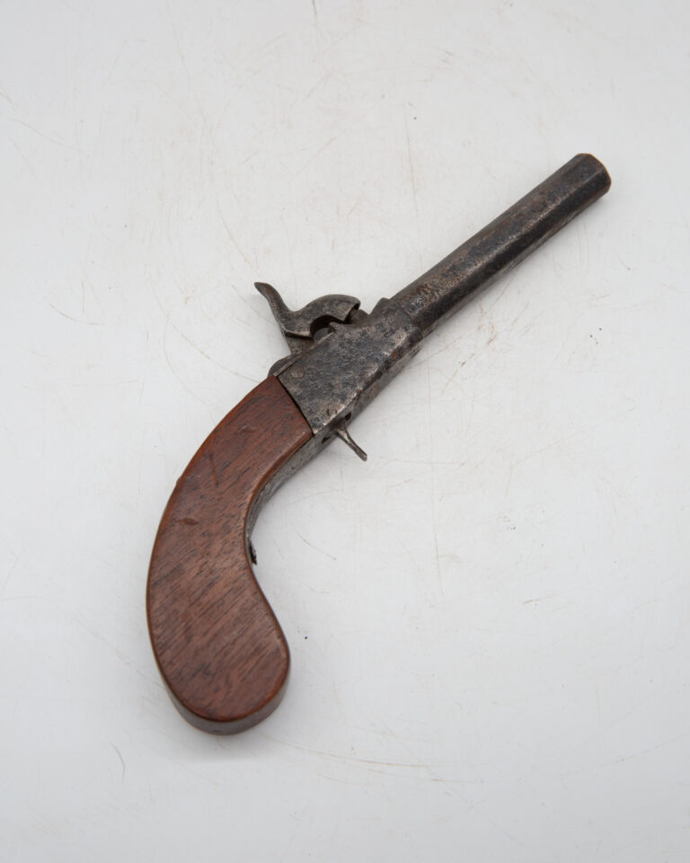 19c Percussion Cap Pistol w/ Octagonal Barrel